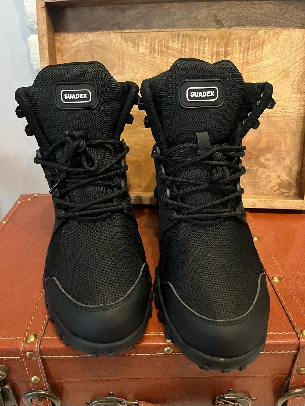 Mens Sneakers Work Safety Shoes Mesh Steel Toe Cap Waterproof Boots Size US 8.5
